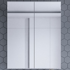 Бриклаер Мебель для ванной Хелена 60 рамочная белая – фотография-8